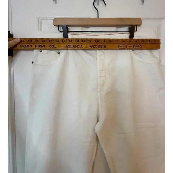 Raleigh Denim Alexander‎ Jeans White Handcrafted North Carolina, Mens Size 40